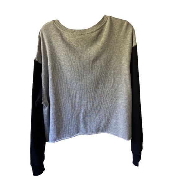 Zoe + Liv Womens Black & Grey Good Bad Flip Sequin Halloween Sweatshirt Size XXL - Picture 2 of 8